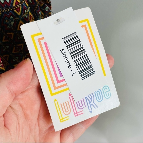 LuLaRoe Monroe Kimono Fringe Layering Jacket Top- Size L (Fits sizes 14-24)- NWT - Picture 7 of 9